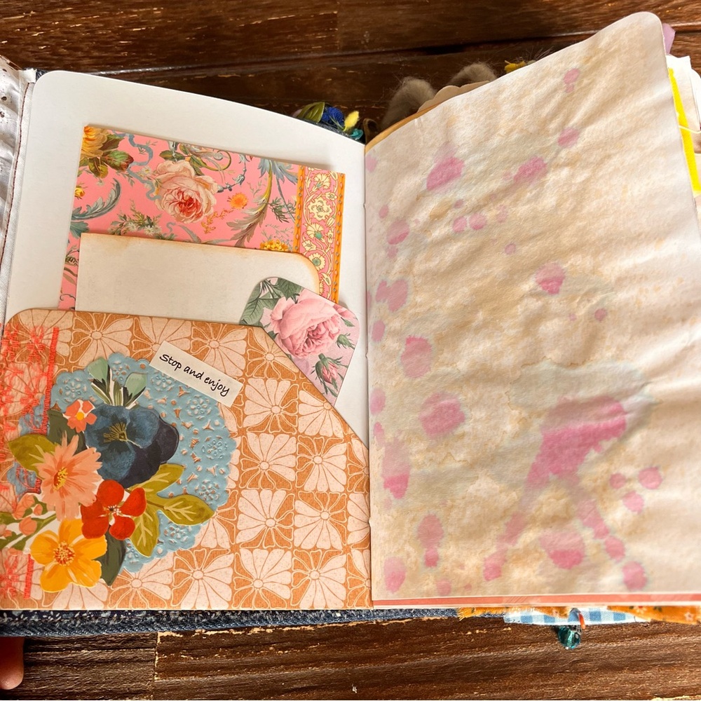 Junk Journal Vintage Cottagecore Country Granny Floral Flowers Decorated 3 Sig - Picture 8 of 16